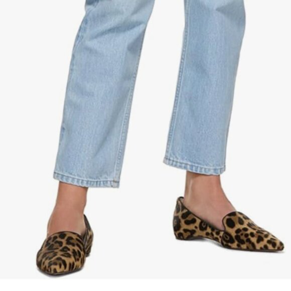 FOWT Brown Pointed Toe Arched Heel Pumps Solid Color Suede Side V Cut Loafers - Picture 1 of 8